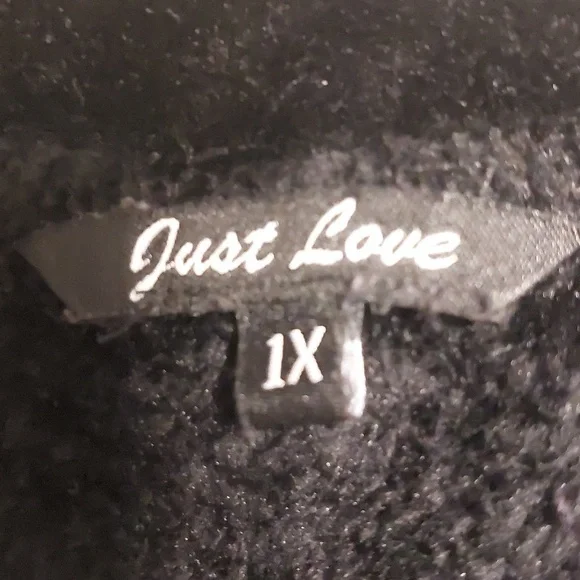 Just Love Black Zip-up Robe - Picture 6 of 6